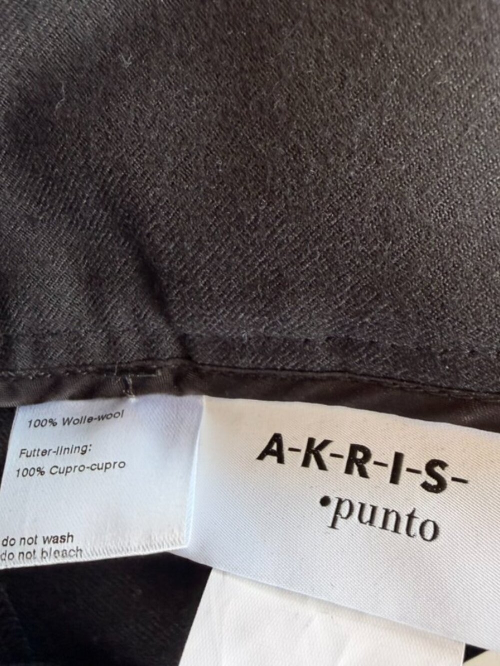 Akris Punto Black Wide Leg Belted Trousers Size 8 - Picture 7 of 13